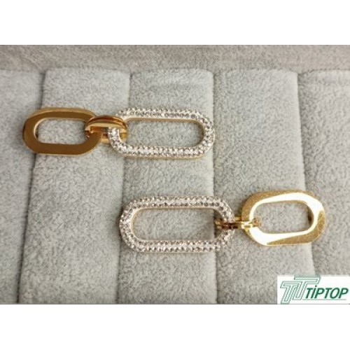 GOLD RENK ZİRKON TAŞLI SALLANTILI MODEL ÇELİK KÜPE GOLD RENK ZİRKON TAŞLI SALLANTILI MODEL ÇELİK KÜPE