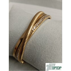 ÇAPRAZ KUŞAKLI GOLD RENK  KELEPÇE BİLEKLİK