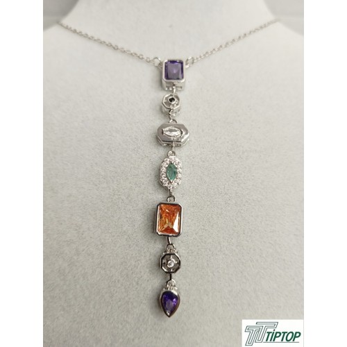 ZİRKON TAŞLI Y MODEL KOLYE