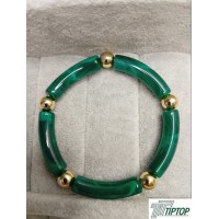  YEŞİL RENK GOLD DETAY KEMİK BİLEKLİK