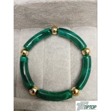  YEŞİL RENK GOLD DETAY KEMİK BİLEKLİK