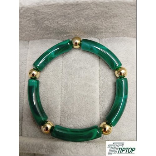  YEŞİL RENK GOLD DETAY KEMİK BİLEKLİK