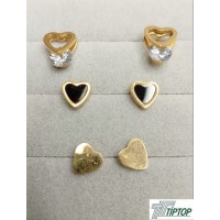 KALP MOTİF GOLD RENK KÜPE SET