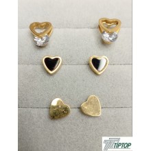 KALP MOTİF GOLD RENK KÜPE SET KALP MOTİF GOLD RENK KÜPE SET