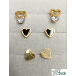 KALP MOTİF GOLD RENK KÜPE SET