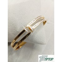 ZİRKON TAŞLI ÇİVİ MODEL GOLD RENK KELEPÇE BİLEKLİK