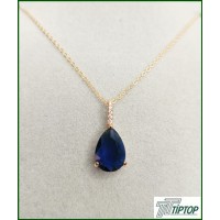 MAVİ DAMLA TAŞ KOLYE