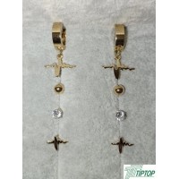 GOLD RENK 4'LÜ KARMA KÜPE