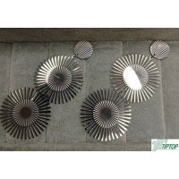 GÜMÜŞ RENK İKİLİ GÜNEŞ MODEL SALLANTILI KÜPE