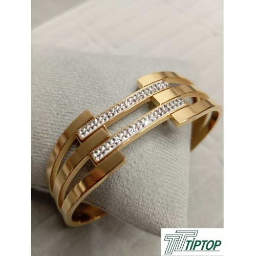 ÜÇ SIRA ZİRKON TAŞLI KELEPÇE BİLEKLİK ÜÇ SIRA ZİRKON TAŞLI KELEPÇE BİLEKLİK