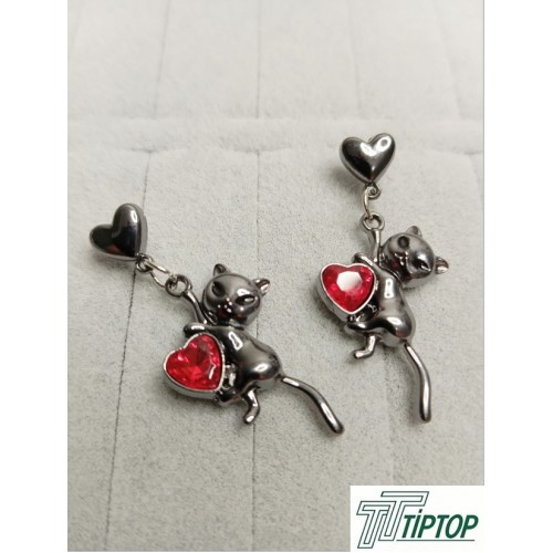 KALPLİ KEDİ GOTİK KÜPE