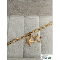  GOLD RENK DENİZ YILDIZI TEMALI BİLEKLİK