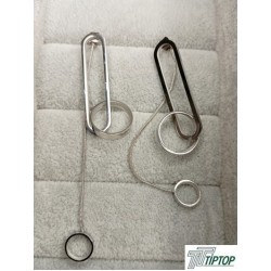 GÜMÜŞ RENK ZİNCİR - HALKA SALLANTILI KÜPE