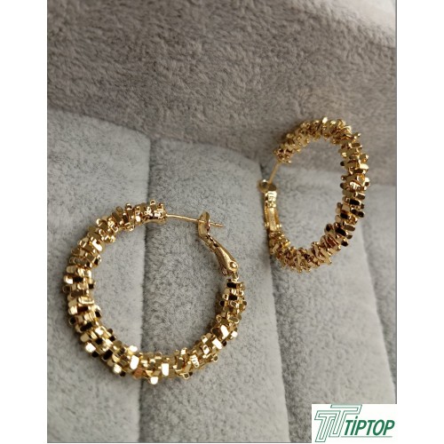 IŞIK HALKASI GOLD RENK HALKA KÜPE