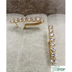 GOLD RENK SU YOLU ZİRKON TAŞLI KÜPE GOLD RENK SU YOLU ZİRKON TAŞLI KÜPE