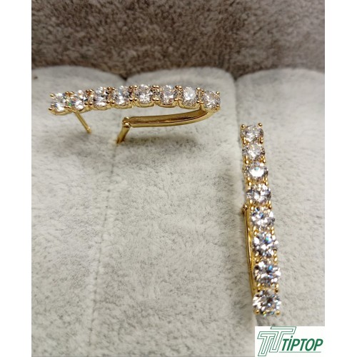 GOLD RENK SU YOLU ZİRKON TAŞLI KÜPE GOLD RENK SU YOLU ZİRKON TAŞLI KÜPE