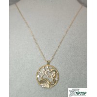 DENİZ TEMALI ZİRKON TAŞLI KOLYE