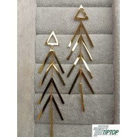 OK SIRALI MODEL GOLD RENK SALLANTILI KÜPE