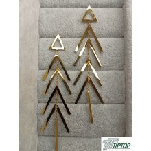 OK SIRALI MODEL GOLD RENK SALLANTILI KÜPE