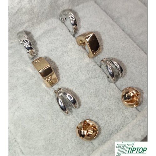 GOLD VE GÜMÜŞ RENK 4'LÜ KÜPE SETİ