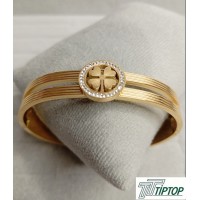 YONCA MODEL ZİRKON TAŞLI GOLD RENK KELEPÇE BİLEKLİK