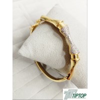 ZİRKON TAŞLI GOLD RENK KELEPÇE BİLEKLİK