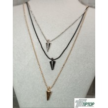 OK UCU MODEL ÜÇ RENK KOLYE OK UCU MODEL ÜÇ RENK KOLYE