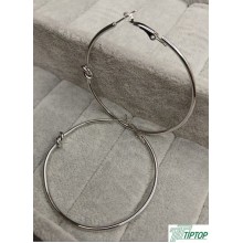 GÜMÜŞ RENK HALKA KÜPE