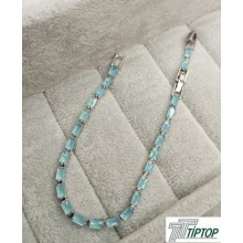 KRİSTAL TAŞLI AÇIK MAVİ BİLEKLİK