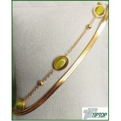 KEDİ GÖZÜ SEDEF GOLD RENK BİLEKLİK KEDİ GÖZÜ SEDEF GOLD RENK BİLEKLİK