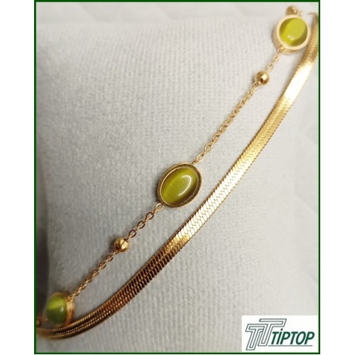 KEDİ GÖZÜ SEDEF GOLD RENK BİLEKLİK KEDİ GÖZÜ SEDEF GOLD RENK BİLEKLİK