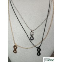 SONSUZLUK MODEL ÜÇ RENK KOLYE