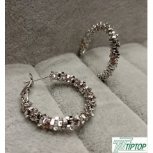 IŞIK HALKASI GÜMÜŞ RENK HALKA KÜPE