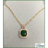 ZİRKON TAŞ DETAYLI YEŞİL TAŞ KARE KOLYE ZİRKON TAŞ DETAYLI YEŞİL TAŞ KARE KOLYE