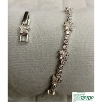 GÜMÜŞ RENK RODYUM KAPLAMA 3MM KELEBEK MODEL KRİSTAL ZİRKON TAŞLI BİLEKLİK