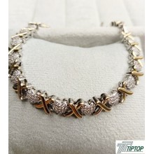 KALP MOTİFLİ GÜMÜŞ RENK ZİRKON TAŞLI BİLEKLİK