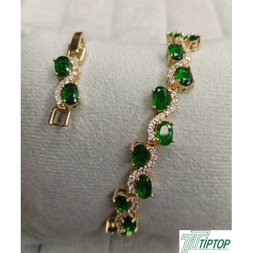 RODYUM KAPLAMA 3MM OVAL YEŞİL ZİRKON TAŞLI SU YOLU BİLEKLİK RODYUM KAPLAMA 3MM OVAL YEŞİL ZİRKON TAŞLI SU YOLU BİLEKLİK