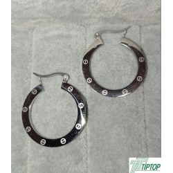 GÜMÜŞ RENK HALKA KÜPE