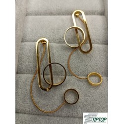 GOLD RENK ZİNCİR - HALKA SALLANTILI KÜPE GOLD RENK ZİNCİR - HALKA SALLANTILI KÜPE