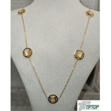 HALKA KELEBEK MODEL GOLD RENK KOLYE HALKA KELEBEK MODEL GOLD RENK KOLYE