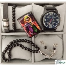 SAAT BİLEKLİK ÇAKMAK TESBİH KUTULU SET