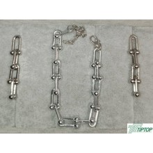 GÜMÜŞ RENK ÇELİK  KÜPE BİLEKLİK VE SETİ