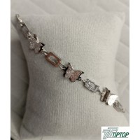 GÜMÜŞ RENK KELEBEK MODEL BİLEKLİK