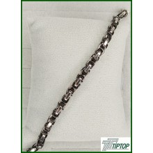 GÜMÜŞ-SİYAH RENK UNISEX BİLEKLİK GÜMÜŞ-SİYAH RENK UNISEX BİLEKLİK