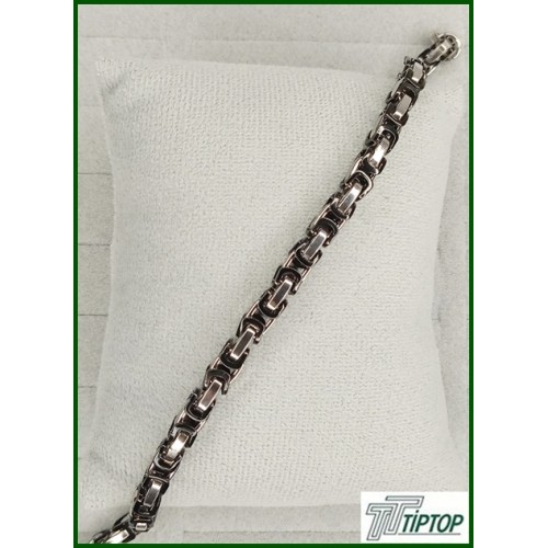 GÜMÜŞ-SİYAH RENK UNISEX BİLEKLİK GÜMÜŞ-SİYAH RENK UNISEX BİLEKLİK