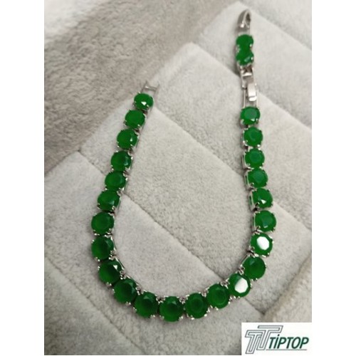 KRİSTAL TAŞLI  YEŞİL RENK BİLEKLİK