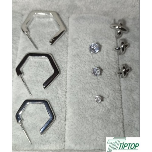 GÜMÜŞ RENK KÜPE SETİ GÜMÜŞ RENK KÜPE SETİ